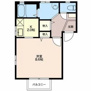 フェアハウスあずさ セ【2階】の間取り