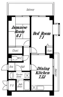 ユーホリア経堂【4階】の間取り