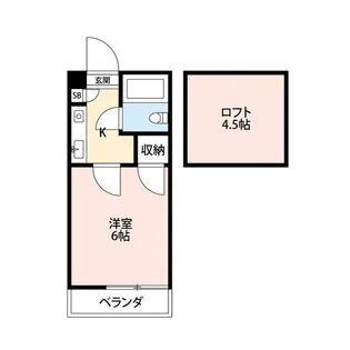 シャルマン甲府【1階】の間取り
