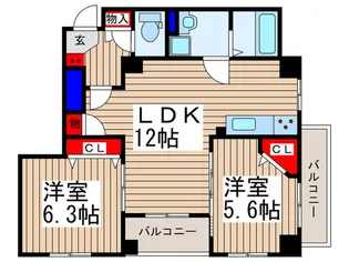 TERAO GARDEN【2階】の間取り
