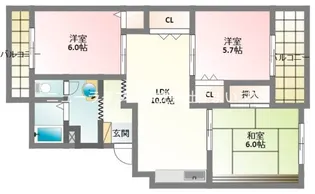 メゾンファミーユ【2階】の間取り