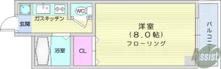 シャレード北仙台【3階】の間取り