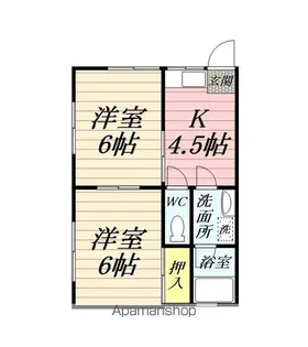 シーサイドハイム【2階】の間取り