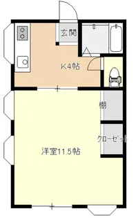 テラスハウス上杉【1階】の間取り