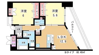シェーンブルン羽鷹【5階】の間取り