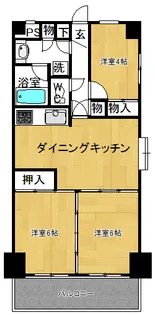 亀戸サニーフラット【3階】の間取り