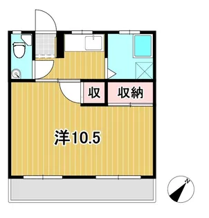 横山アパート【2階】の間取り