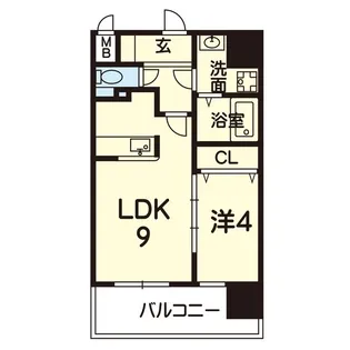ライズ九品寺II【6階】の間取り