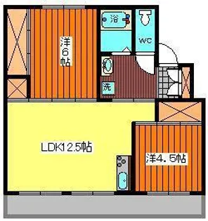 フォルクロール河辺 001号棟【5階】の間取り