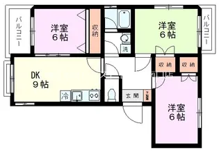三鷹アミニティII【3階】の間取り