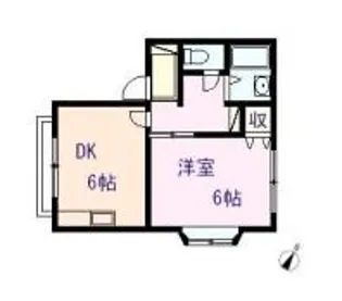 ヴィラ上塩冶【2階】の間取り