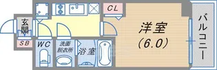 ファステート神戸アモーレ【8階】の間取り