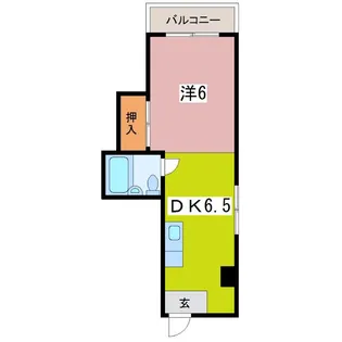 プエンテスール【5階】の間取り