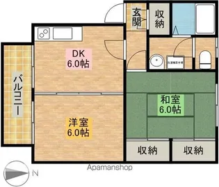 リポーズ【2階】の間取り