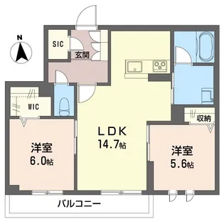 カヴァッロ アンビエラ【3階】の間取り