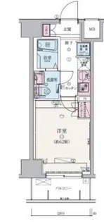 リヴシティ武蔵浦和【6階】の間取り