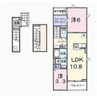 アルソーレ【3階】の間取り