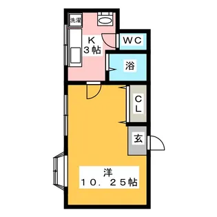 レジデンスカープ前橋【3階】の間取り