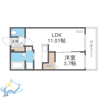SPARKLE 裏参道【3階】の間取り