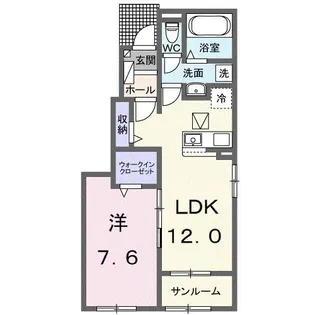 ココル【1階】の間取り