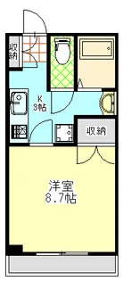 パーラーイマハシ2【2階】の間取り