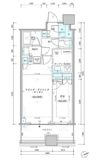 パークタワー勝どき サウス棟【4階】の間取り