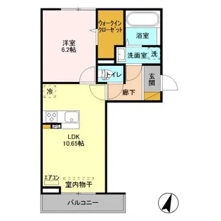 セレブレイト成田【3階】の間取り