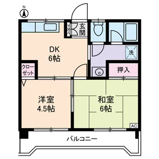 ルミエール本宿参番館【2階】の間取り
