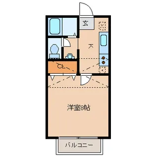サンシティ沖野C【2階】の間取り