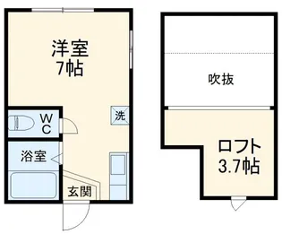 エバークレストI【1階】の間取り