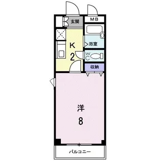 SUN・EVER【4階】の間取り