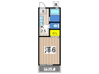 カサ・アズーロ【2階】の間取り