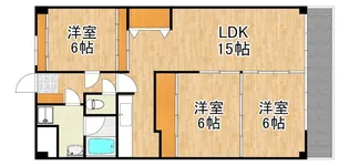 トーカンマンション国分【13階】の間取り