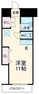 サンクレスト伊勢佐木町【7階】の間取り