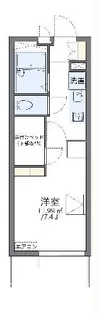 レオパレスエトワール城南【3階】の間取り