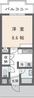 アイビス小絹A【1階】の間取り