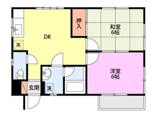 ツインハイツ【1階】の間取り