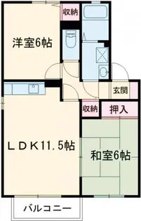 メゾン・ド・コート【1階】の間取り