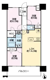 レーベン熊本新町EMBRACE【12階】の間取り