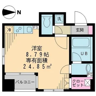ベルメイユ ドゥ【5階】の間取り