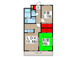 グレ-スフル壱番館【2階】の間取り