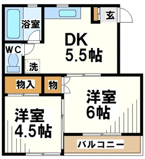 プランタン【2階】の間取り