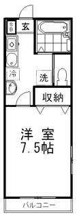 アビタシオン・エムズII【3階】の間取り