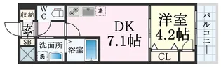レオンコンフォート神戸駅前【2階】の間取り