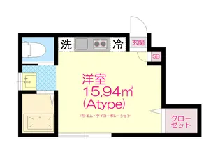 【仮称】アトリアコート6【1階】の間取り