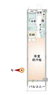 カーサー第一宇喜田1号棟【7階】の間取り