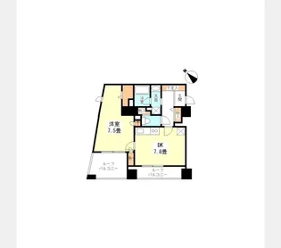 TKフラッツ渋谷【14階】の間取り