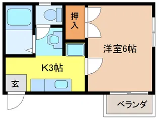 メゾンサングリア【2階】の間取り