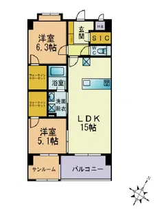 Excellent慶【5階】の間取り