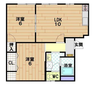 グリーンハイツ愛宕A棟【1階】の間取り